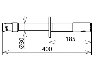 Dimensional drawing Dehn EG SQ STK 400 Accessories for high voltage safety