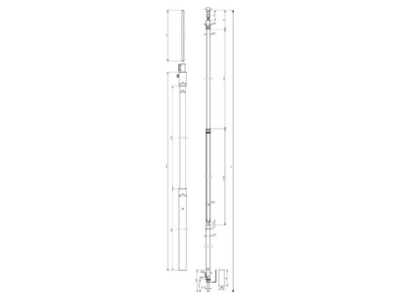 Dimensional drawing 1 Dehn HVI LI 20 L6M 819255 Wire for lightning protection 5mm HVI LI 20 L6M819255
