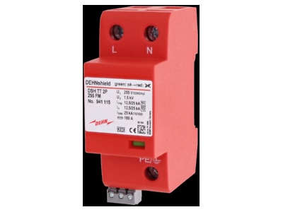 Product image 1 Dehn DSH TT 2P 255 FM Combined arrester for power systems
