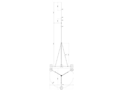 Dimensional drawing 2 Dehn FS D40 22 16  105750 Interception rod FS D40 22 16 105750
