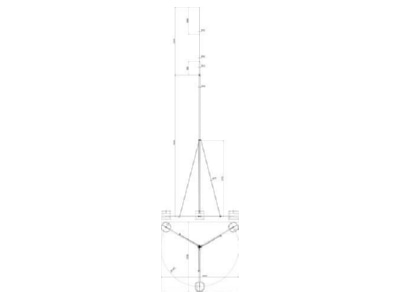 Dimensional drawing 3 Dehn FS D40 22 16  105750 Interception rod FS D40 22 16 105750