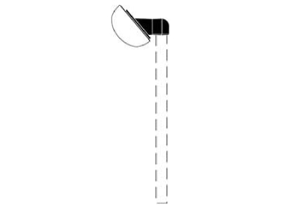 Produktbild Performance in Light 000802 40 Grad geneigter Sockel fuer 60 mm Mast