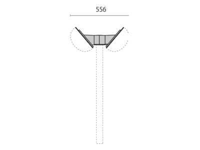 Dimensional drawing Performance in Light 000810 Top piece for light pole