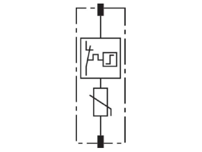 Circuit diagram 1 Dehn DG MOD H PV 750 Surge protection for power supply
