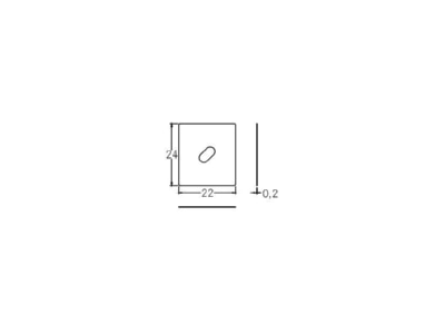 Dimensional drawing Brumberg 53023000 Coupler connector straight