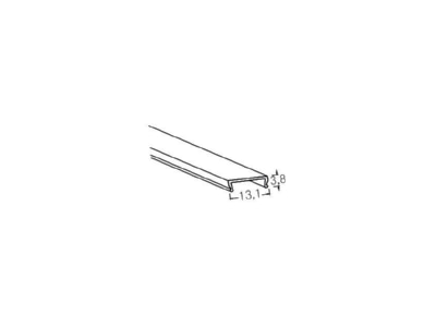 Mazeichnung Brumberg 53400000 KU Abdeckung transparent 2000mm