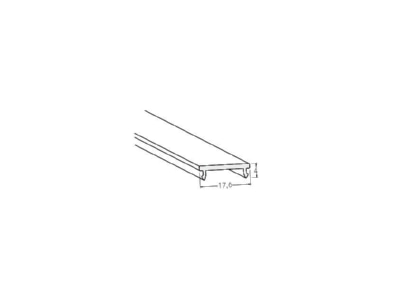 Mazeichnung Brumberg 53402000 KU Abdeckung transparent 2000mm