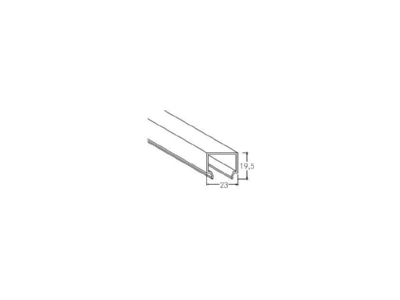 Mazeichnung Brumberg 53432070 KU Abdeckung opal 2000mm