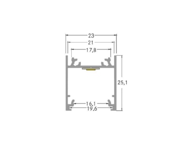 Dimensional drawing Brumberg 53603260 Mechanical accessory for luminaires