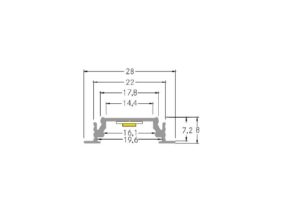 Dimensional drawing Brumberg 53653260 Mechanical accessory for luminaires