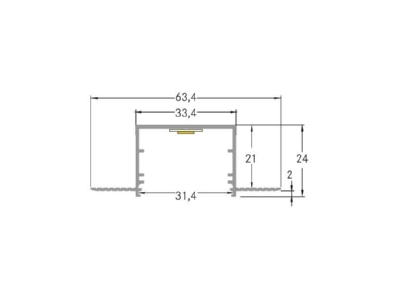 Dimensional drawing Brumberg 53656070 Mechanical accessory for luminaires