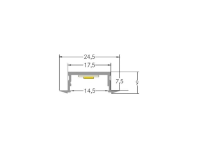 Dimensional drawing Brumberg 53657260 Mechanical accessory for luminaires
