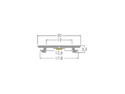 Dimensional drawing Brumberg 53753260 Mechanical accessory for luminaires