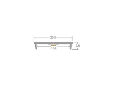 Dimensional drawing Brumberg 53756260 Mechanical accessory for luminaires