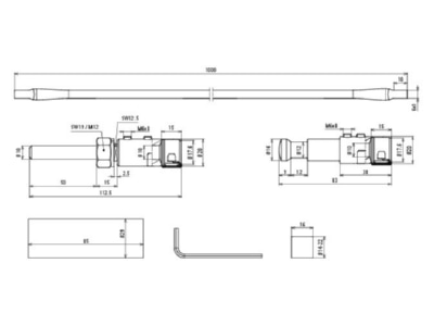 Mazeichnung 2 DEHN 819271 Anschlussset f  HVI light Leitung