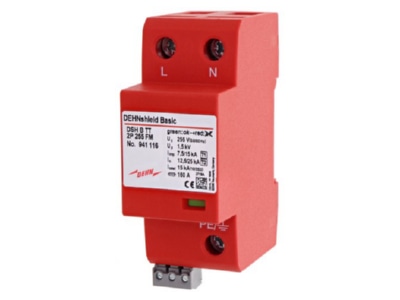 Product image 2 Dehn DSH B TT 2P 255 FM Combined arrester for power systems
