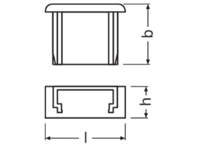 Dimensional drawing LEDVANCE LS AY PF02 EC Accessory for light rope