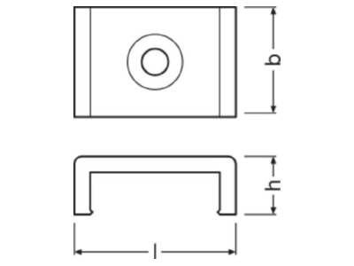 Dimensional drawing LEDVANCE LS AY PF04 MB Accessory for light rope