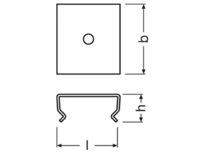 Dimensional drawing LEDVANCE LS AY PM02 MB Accessory for light rope