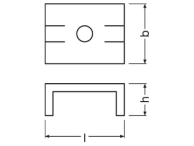 Dimensional drawing LEDVANCE LS AY PM05 MB Accessory for light rope