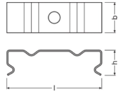 Dimensional drawing LEDVANCE LS AY PW01 MB Accessory for light rope