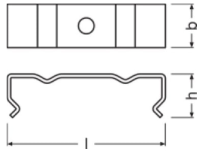 Dimensional drawing LEDVANCE LS AY PW03 MB Accessory for light rope