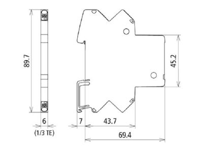 Mazeichnung 2 DEHN BCO CL2 BD EX 24 Ueberspannungs Ableiter kompakt
