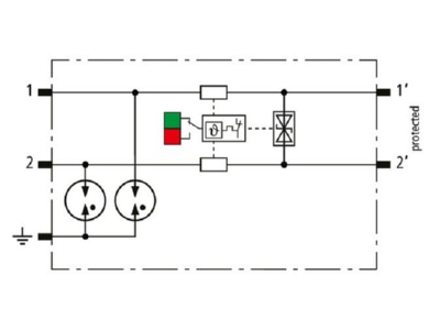 Circuit diagram 2 DEHN BCO ML2 BD HF 5 Combined arrester for signal systems
