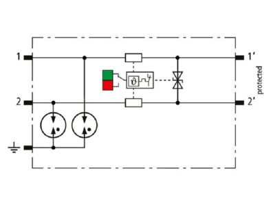 Circuit diagram 2 DEHN BCO MOD ML2 BD 24 Combined arrester for signal systems
