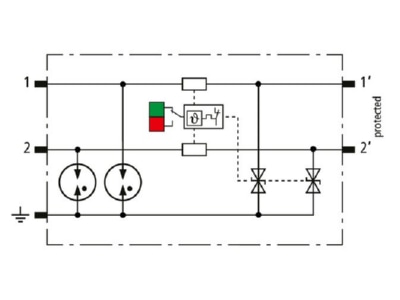 Circuit diagram 2 DEHN BCO MOD ML2 BE 24 Combined arrester for signal systems
