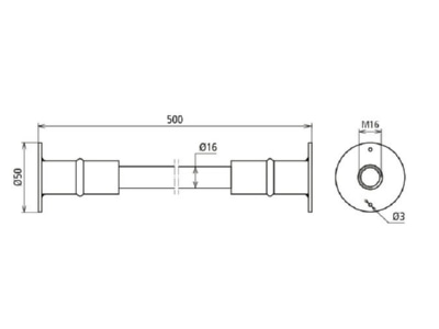 Dimensional drawing 2 DEHN D BEB 8 EBS 15 03 19 Embedded rebar ground termination point