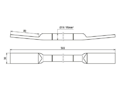 Dimensional drawing 2 DEHN DBEB10 EBS15 03 19 Embedded rebar ground termination point