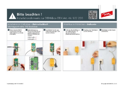 Circuit diagram 1 DEHN ASL DBX TAE F Connection cable
