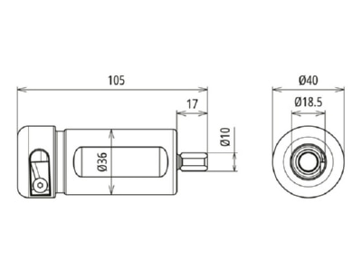 Ma�zeichnung DEHN ISO HEAD 21 Fraeskopf 