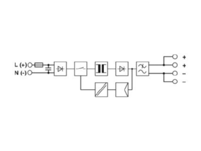 Circuit diagram Phoenix STEP PS 1AC 24DC 4 2 Power supply 24V DC  4 2A 