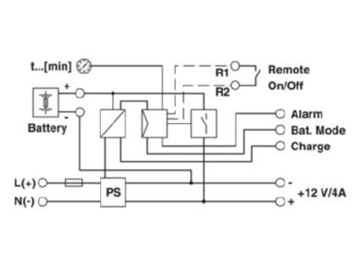 Circuit diagram Phoenix Mini DC UPS 12DC 4 Online UPS 100   240V 4VA