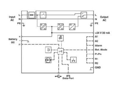 Circuit diagram Phoenix QUINTUPS1AC1AC500VA Offline UPS 196   264V 5 2VA