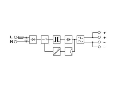 Circuit diagram Phoenix UNO PS 1AC 15DC  55W DC power supply 85   264V 15V 55W