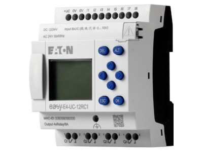 Ansicht links 2 Eaton EASY E4 UC 12RC1 Steuerrelais 12 24VDC 24VAC