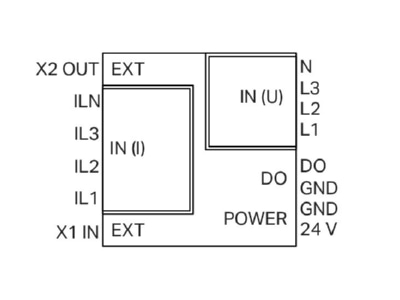 Circuit diagram WAGO 2857 570 024 001 Power value transformer