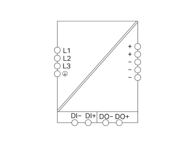 Circuit diagram WAGO 2787 2348 DC power supply 340   550V 24   28V