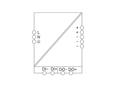 Circuit diagram WAGO 2787 2448 DC power supply 180   264V 24   28V