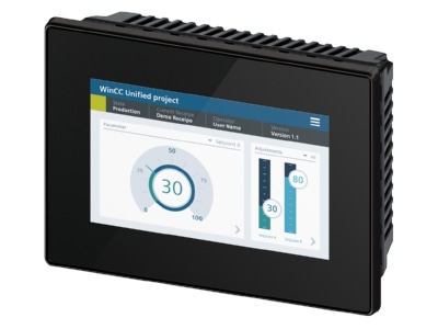 Produktbild 3 Siemens Dig Industr  6AV2128 3GB36 0AX1 UnifiedComfort neutr Front SIMATIC HMI MTP700