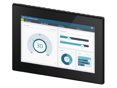 Produktbild 1 Siemens Dig Industr  6AV2128 3MB36 0AX1 UnifiedComfort neutr Front SIMATIC HMI MTP1200