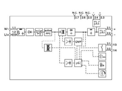 Circuit diagram Phoenix QUINT4 SYSPS 2904614 DC power supply QUINT4 SYSPS2904614