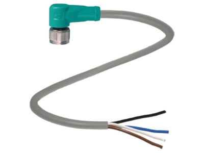 Product image 1 Pepperl   Fuchs V1 W 2M PUR Sensor actuator patch cord 2m M12

