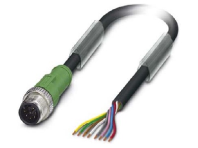 Produktbild 1 Phoenix SAC 8P M12M  1415719 Sensor  Aktor Kabel 8 pol RAL9005 10m SAC 8P M12M 1415719