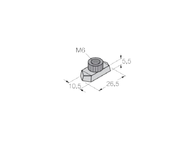 Dimensional drawing 2 Turck BSS TSM 2pcs Accessory for sensors
