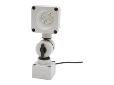 Produktbild Ipf Electronic EB800105 LED Gelenkkopfleuchte 80x80mm  Weisslicht