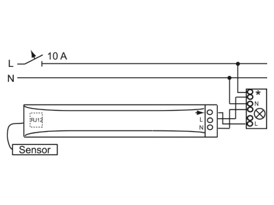 Connection diagram 1 Busch Jaeger 6811 EB Presence detector

